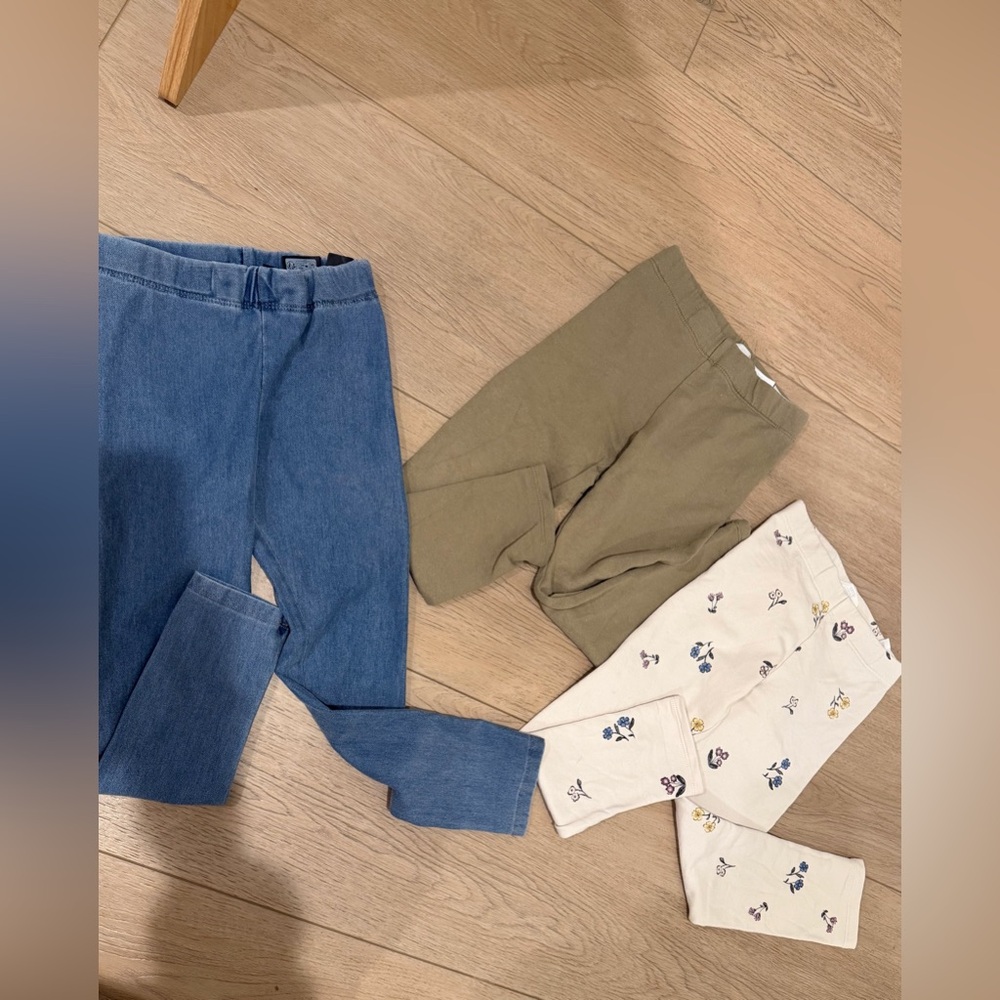 H&M girls leggings 3 pack